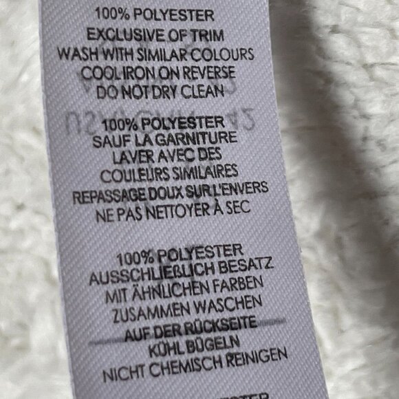 BoohooMan Womens Full Zip Jacket XL Star Floral Print Black Christmas Holiday - Picture 9 of 9